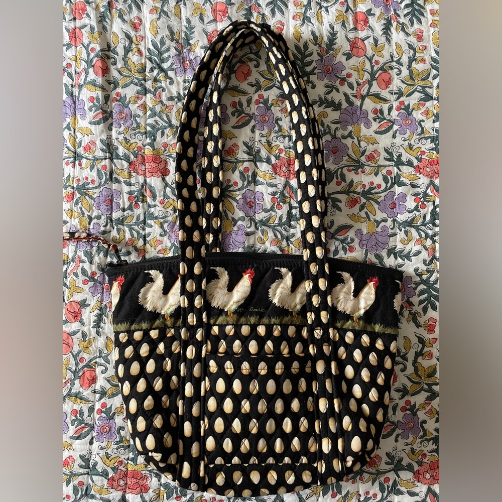 Vera Bradley tote - Chanticleer/ rooster and egg print - NWOT